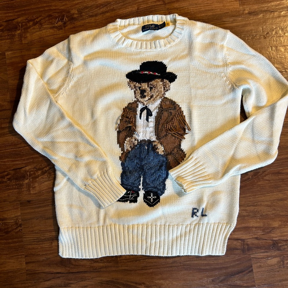 Ralph Lauren’s cowboy bear sweater